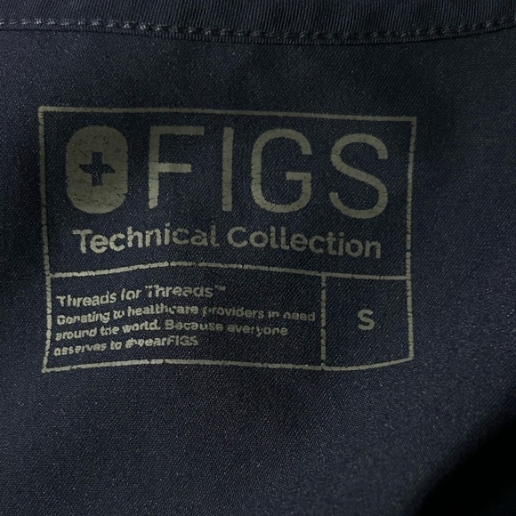 Figs Technical Collection Casma Three Pocket Scrub Top RN Healthcare Women Sz S - Picture 7 of 9